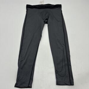 NIKE PRO Men's 3/4 Tight Pants Dri-Fit Iron Gray Size M Training DD1919-068